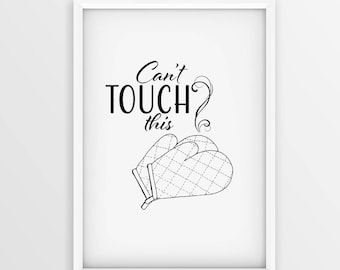 Keuken afdrukbare Wall Art met Decor van de keuken, keuken Poster, keuken tekenen, grappig citaat, downloaden.