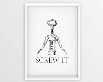 Keuken afdrukbare Wall Art met Decor van de keuken, keuken Poster, keuken tekenen, grappig citaat, downloaden.