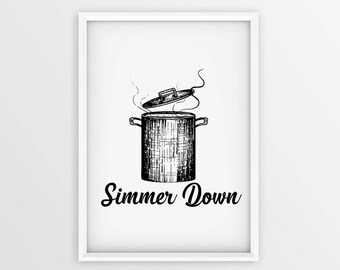 Keuken afdrukbare Wall Art met Decor van de keuken, keuken Poster, keuken tekenen, grappig citaat, downloaden.