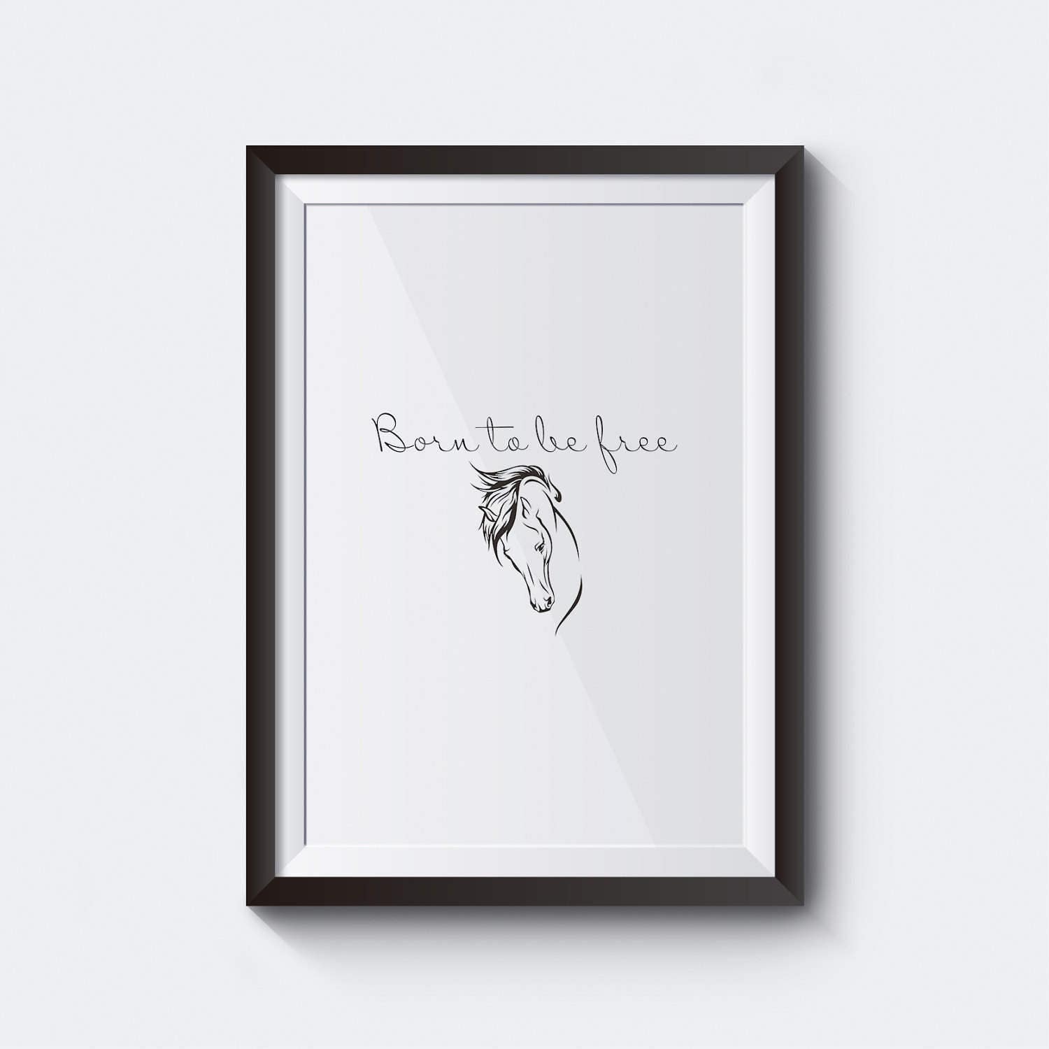 born to be free printable wall art home decor quotes etsy ireland