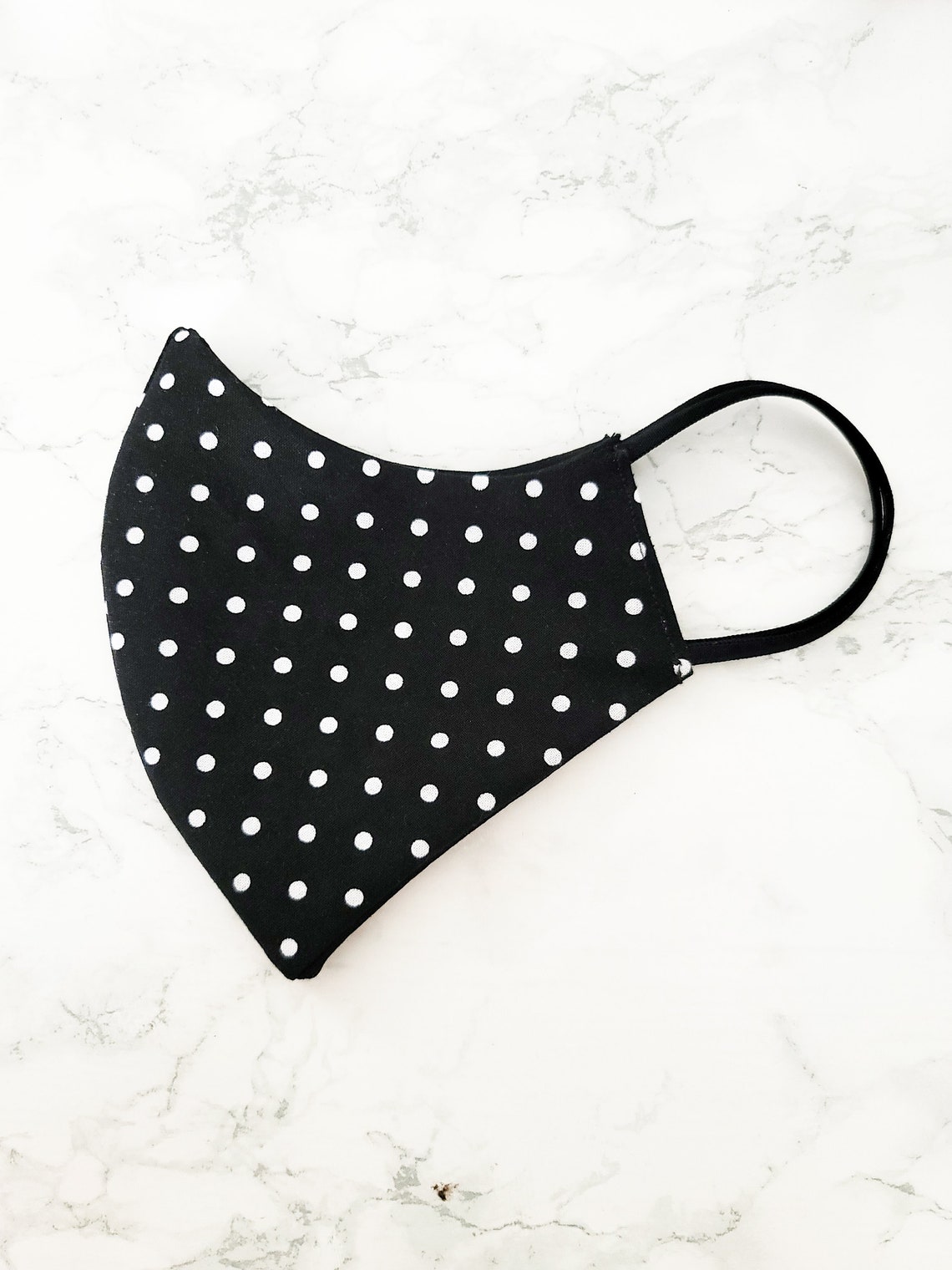 Polka Dot Face Mask Breathable cotton face mask 3D oragami Etsy