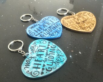 KeyChain Kingdom Hearts-"May your Heart be your guiding key"
