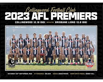 Jamie Elliott Collingwood FC Watercolour Poster | AFL Digital Download | Go Pies Football Print | A1, 24x36, 18x24, 16x20 Aussie Rules