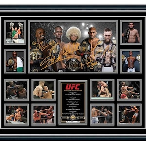 UFC Kings Khabib, Adesanya, Conor McGregor, Usman, Jon Jones signierte Limitierte Erinnerungsstücke