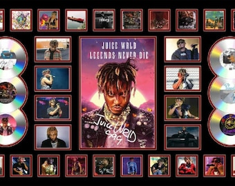 Juice Wrld Legends Never Die Photo Signed Limited Edition Memorabilia Frame