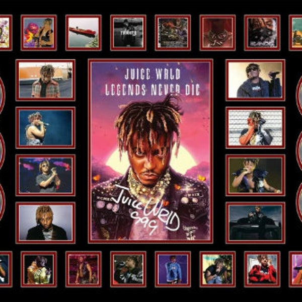 Juice Wrld Legends Never Die Photo Signed Limited Edition Memorabilia Frame