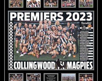 2023 AFL Premiership Collingwood Framed Poster