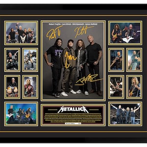 Metallica 2024 James Hetfield signierte gerahmte Erinnerungsstücke