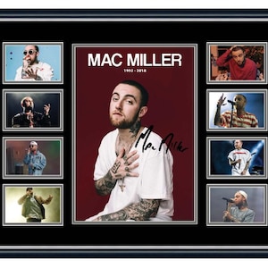Mac Miller Tribute Signed Limited Edition Memorabilia Frame