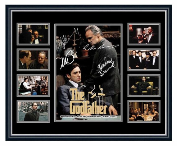 新作登場，定番 額装済/The Godfather (Brando & Cat)（作者不明）