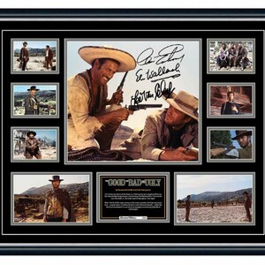The Good The Bad The Ugly Clint Eastwood gesigneerde limited edition memorabilialijst