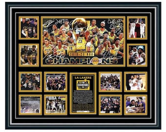 LA Lakers 2020 NBA Champions Lebron James Signed Limited Edition Memorabilia Frame