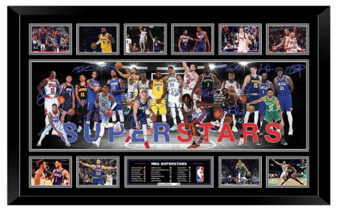 Nba Frame NBA Superstars Signed Limited Edition Memorabilia Frame - Etsy