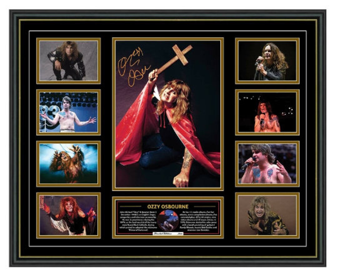 ozzy osbourne picture frame