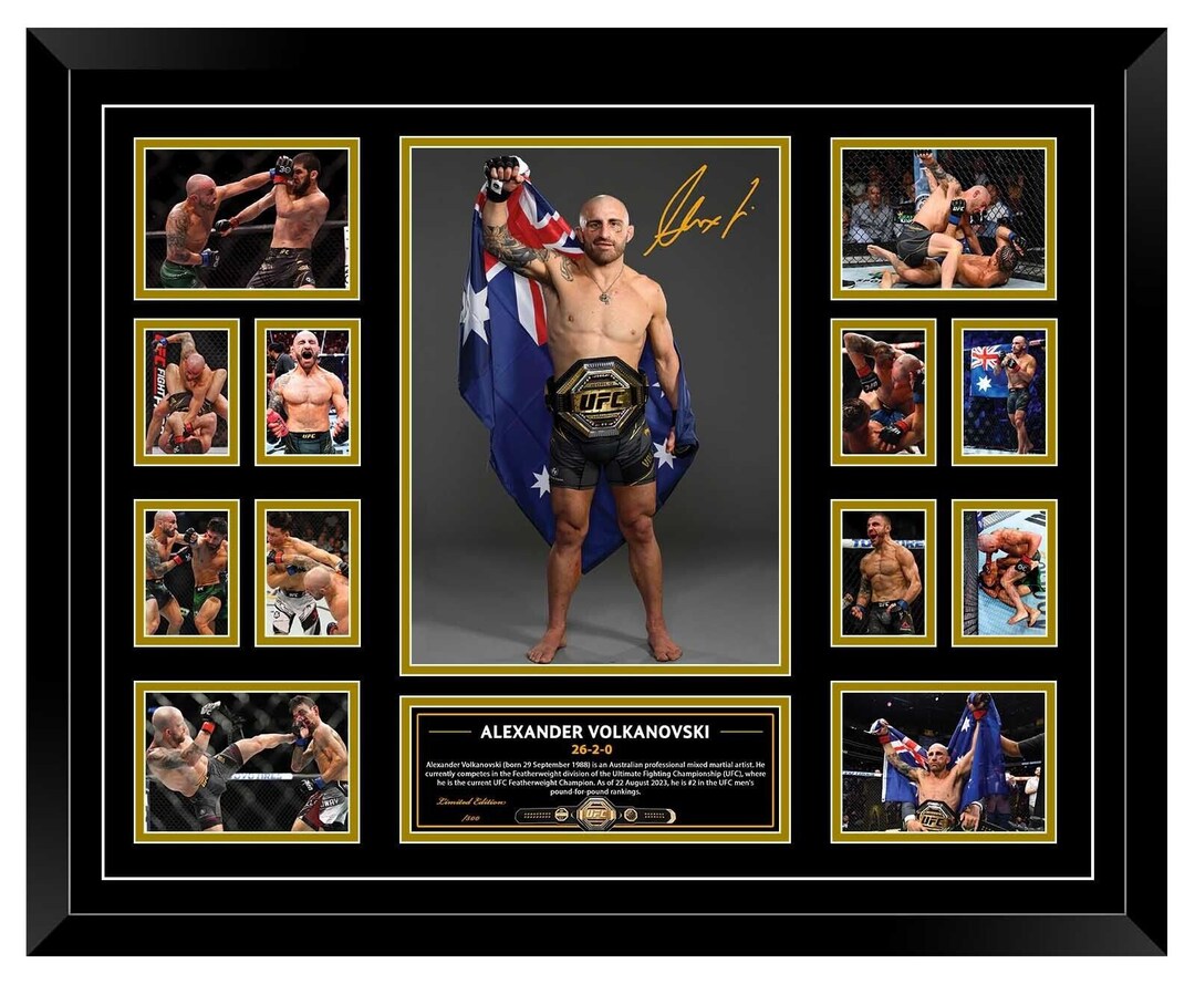Alexander the Great Volkanovski UFC 2023 Signed Limited Edition ...