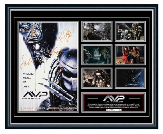 AVP Alien Vs Predator 2004 Signed Limited Edition Memorabilia Frame - Etsy