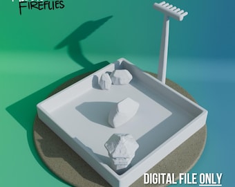 Mini Zen Garden | Digital File ONLY | STL File for 3D Printing
