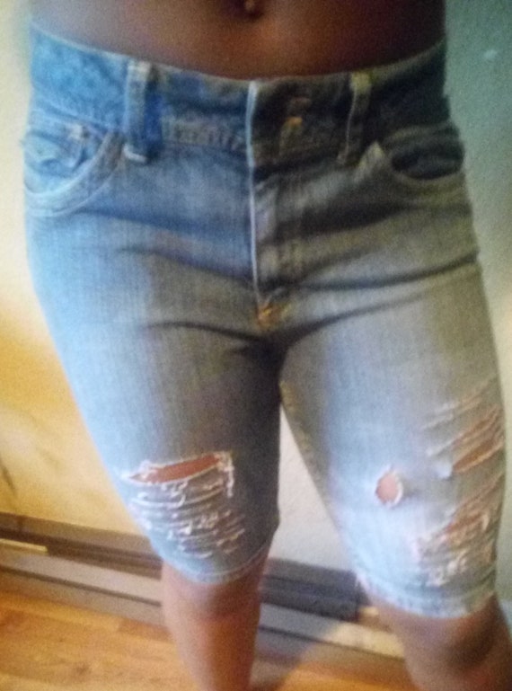 Vintage shorts, high waisted shorts, tye dye denim