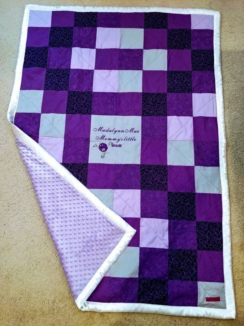 Personalized Lap Quilt,personalized Throw, Personalized Baby Blanket