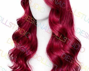 Red Body Wave Human Hair Wig – 13x6 HD Lace Front Wig, Burgundy Red Wig, Glueless Wig, Invisible Lace, Pre Plucked Hairline, Luxury Lace Wig