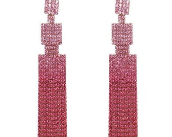 Rhinestone Drop Earrings