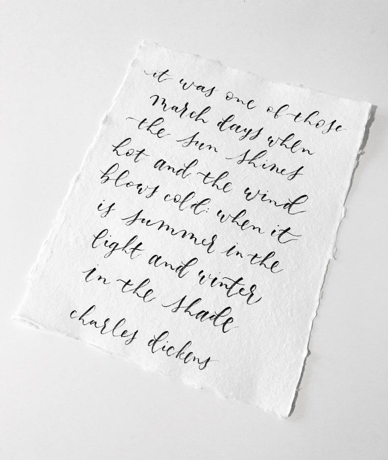 CUSTOM Calligraphy on cotton rag paper lyrics wedding vows Etsy