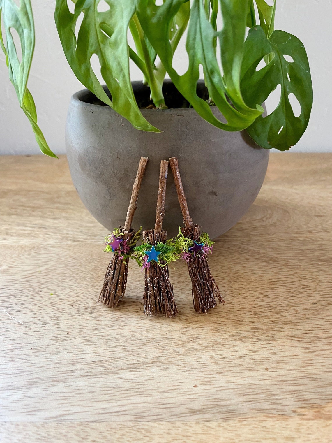 Miniature Broom Mini Witch Broomstick Besom Halloween Etsy
