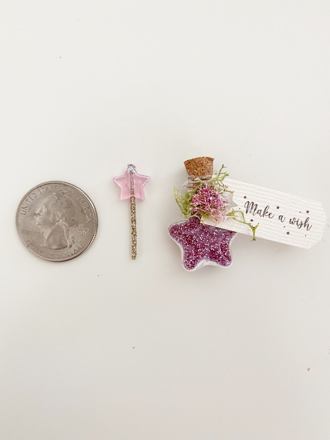 Pixie Dust Bottle and Wand Set by Wands and Willows, Star Shaped Glass ...