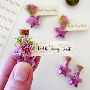 Tooth Fairy Dust Bottle by Wands and Willows, Losing First Tooth Gift, Tooth Fairy Accessories, Celebrate Losing First Tooth, Pixie Dust