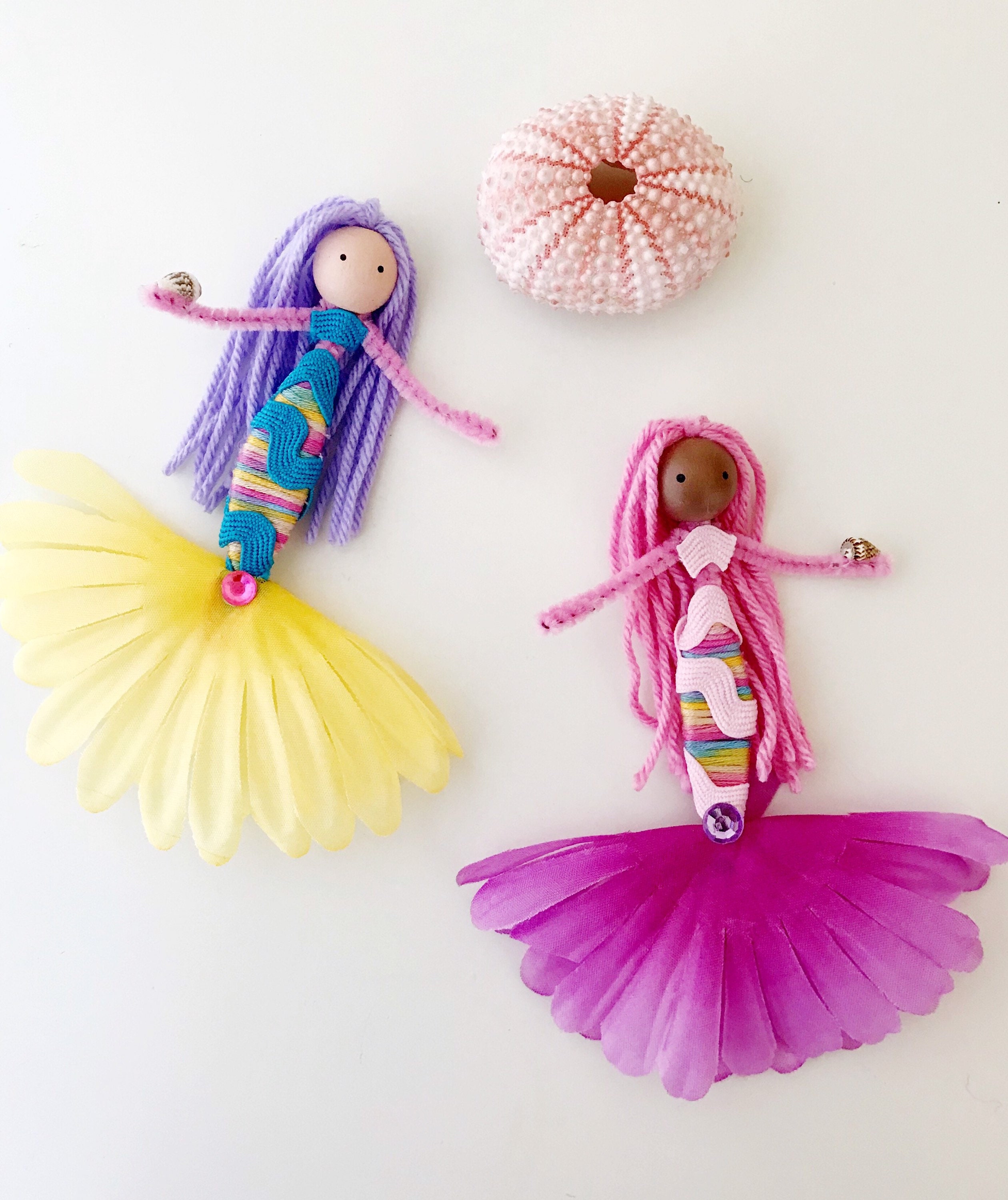Pipe Cleaner Mermaid Doll Kit DIY Mermaid Kids Craft Etsy