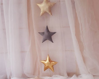 Vertikales Sternenbanner, 7-Sterne-Girlande, Sterne für Baldachin, Deckengirlande, Mädchenzimmerdekor