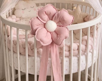 Cotton Flower baby shower,flower crib decor,nursery decor,baby shower,flower from cotton fabric,nursery mobile