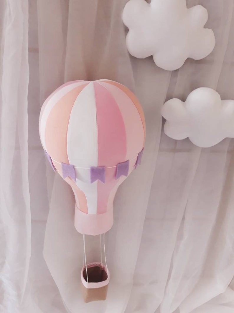Hot Air Balloon Wall Hangingnursery Decorwall Decorhot Air Etsy