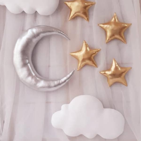 Mond und Sterne, Himmel Kinderzimmer Dekor, Baby Party Dekoration