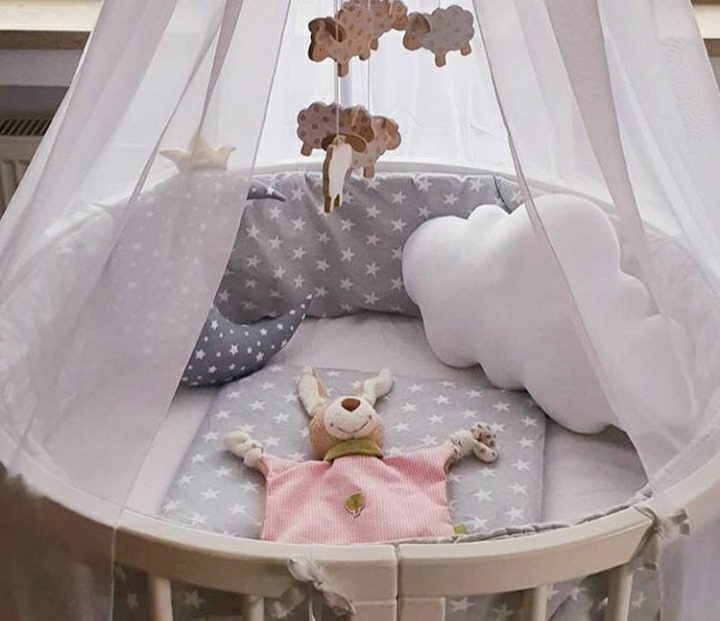 Set of 3 piece-moon,cloud and silver litle star, cushion,nursery decor,gift for baby,boy pillow,girl pillow,nursery decor image 3