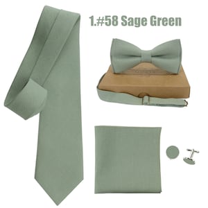 Sage green  linen bow tie, wedding necktie, linen necktie,  groomsmen necktie,  sage green necktie, green bow tie for men