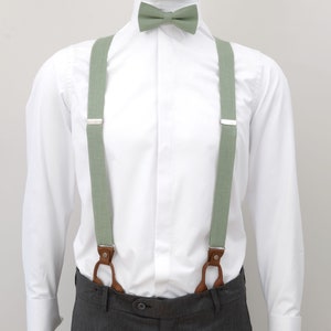 Sage green  bow tie, wedding necktie, groomsmen necktie,  necktie, bow tie for men,bow tie,sage green bow tie, sage green suspenders