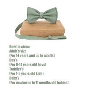 Sage green bow tie