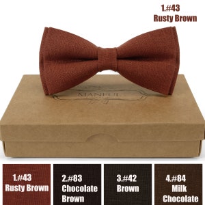 Brown color bow tie, Brown Color Necktie,Brown Necktie,Noeud papillon couleur marron , Braune Fliege , Braune Krawatte , Cravate marron ,
