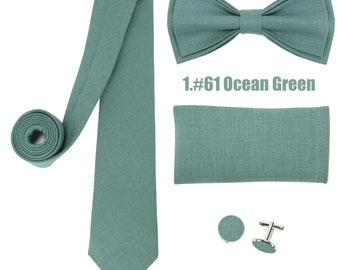 Ocean green color , linen bow tie, noeud papillon vert foncé,wedding necktie,noeuds papillon, linen necktie,Noeud papillon