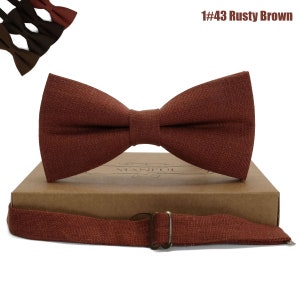 Brown color bow tie, Brown Color Necktie,Brown Necktie,Noeud papillon couleur marron , Braune Fliege , Braune Krawatte , Cravate marron ,