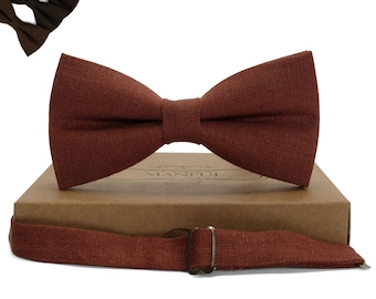 Brown color bow tie, Brown Color Necktie,Brown Necktie,Noeud papillon couleur marron , Braune Fliege , Braune Krawatte , Cravate marron ,