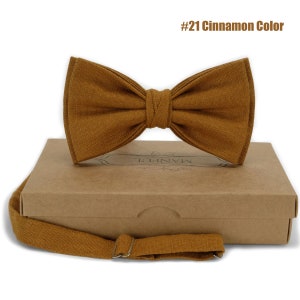 Solid Cinnamon Bow Tie, Cinnamon Bow Tie , Noeud Papillon cannelle, Krawatte In Zimtfarbe , Fliege in Zimtfarbe, Groomsmen Suspenders