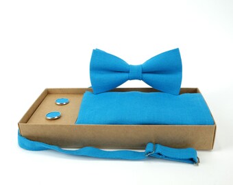 Blue Color Bow Tie ,Dodger Blue Bow tie ,Groomsmen Necktie, necktie, Bow Tie For Men,Deep Sky Blue Color,Deep Sky Blue Bow Tie,Blue Necktie