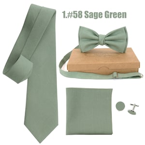 Sage Green Bow Tie, Bow Tie, Noeuds Papillone, Geen Bow tie, Groomsmen Necktie, Green necktie,Sage Green Bow Tie,Green Bow tie image 1