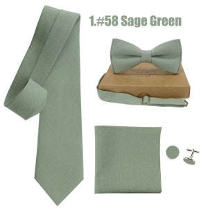 Sage Green Bow tie set