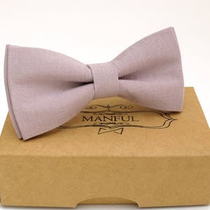 Rosybrown color ,  linen bow tie, wedding necktie, linen necktie,  groomsmen necktie,   green bow tie for men