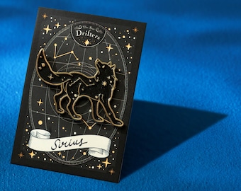Sirius: The Lone Wolf Constellation Enamel Pin