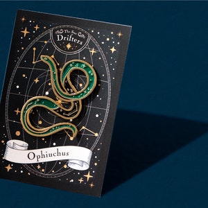 Ophiuchus: The Coiled Serpent, Snake Constellation Enamel Pin