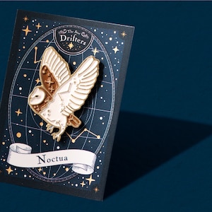 Noctua: The Little Owl Constellation Enamel Pin